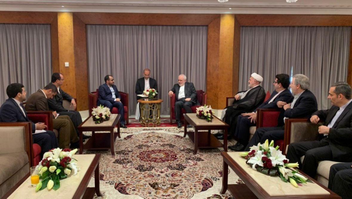 دیدار سخنگوی انصارالله یمن با ظریف ملاقات سخنگوی انصارالله یمن با ظریف