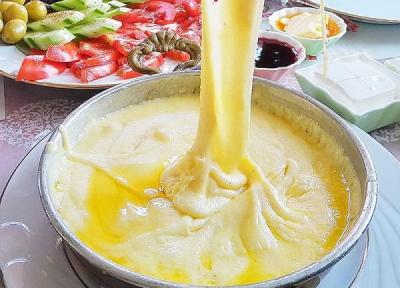 طرز تهیه کاچی کویماک ترکیه ای (موهلاما) ، یک کاچی ترکی پنیری!